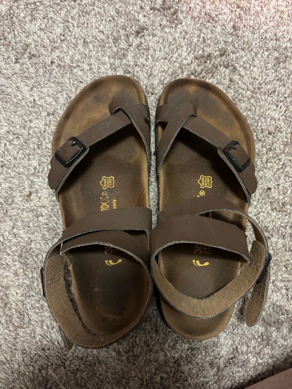 Women’s Birkenstock Brown Ankle Strap Sandals